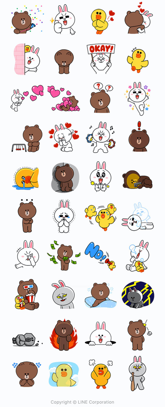 【無料】動くブラウン＆コニー・サリー【LINEスタンプ】