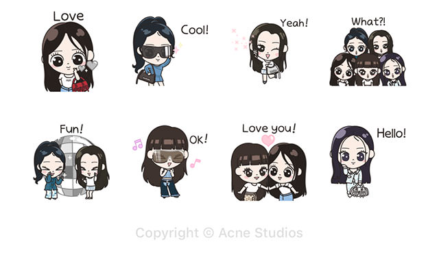 【無料】Acne Studios (英語)【LINEスタンプ】