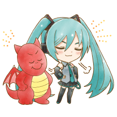 【無料】バブル2×初音ミク【LINEスタンプ】