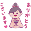 【無料】着物の鈴ちゃん【LINEスタンプ】