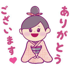 【無料】着物の鈴ちゃん【LINEスタンプ】