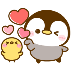 【無料】ぺんぺん＆シマエナガ【LINEスタンプ】