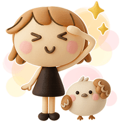 【無料】秋の大人気遣い♡３Dミルクティ女子【敬語】【LINEスタンプ】