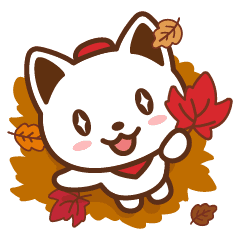 【無料】出前にゃんスタンプ～秋～【LINEスタンプ】