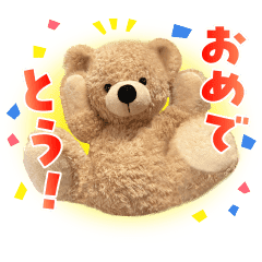 【無料】毎日使える！表情豊かなくまさんスタンプ【LINEスタンプ】