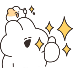 【無料】かわいく動く！うさちゃん×TCB【LINEスタンプ】
