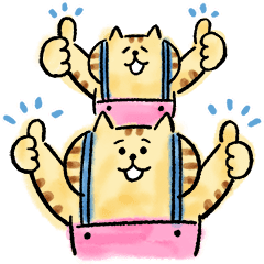 【無料】ごろごろにゃんすけ × エレビット【LINEスタンプ】