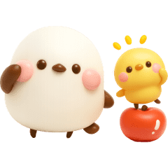 【無料】シマエナガ♡秋の日常&やさしい敬語【LINEスタンプ】