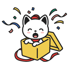 【無料】出前にゃんスタンプ~冬~【LINEスタンプ】