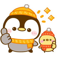 【無料】ぺんぺん＆シマエナガ♡ほっこり冬スタンプ【LINEスタンプ】