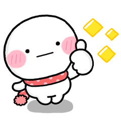 【無料】冬&年末年始のやさしい敬語♡しろまる【LINEスタンプ】