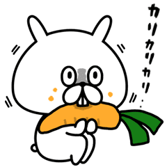 【無料】毎日使える！ゆるうさぎ×dポイントクラブ【LINEスタンプ】