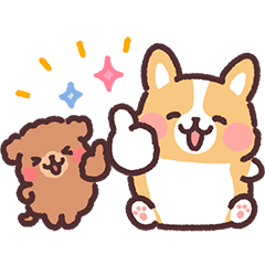 【無料】まるまるコーギー × LINE NEWS【LINEスタンプ】